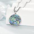wholesale 925 Sterling Silver Abalone Shell Triple Moon Goddess Pendant Necklace Wiccan Witchcraft s for Her-0-2