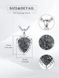 wholesale S925 Sterling Silver Archangel Saint Michael Protect Us Shield Cross Pendant Necklace-0-1