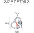 wholesale TOUPOP Mothers Day Gifts For Mom Sterling Silver Always My Mother Forever My Friend Heart Pendant Necklace Mother Christmas Jewelry Gifts For Women Mom Mother (a-mom And Child) -0-3