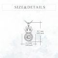 wholesale 925 Sterling Silver Cow Head with Cubic Zirconia Accent Pendant Necklace for Women Girls -0-1