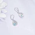 wholesale 925 Sterling Silver & Crystal Mermaid Earrings - Symbol of Kindness, Beauty, Pure Love - Perfect Gift for Her (21.6x13.9mm)-0-3