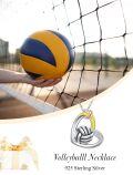 wholesale 925 Sterling Silver Volleyball Pendant with Infinity Love Knot and Cubic Zirconia - Sporty Jewelry for Women & Girls-0-1