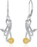 wholesale TOUPOP Animal Earrings (hummingbird), Silver -0-0