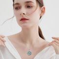 wholesale 925 Sterling Silver Pentagram Tree Of Life Abalone Shell Oval Pendant Necklace-0-1