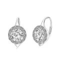 TOUPOP Sterling Silver Celtic Knot Drop Dangle Leverback Earrings-0-0
