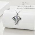 wholesale Elephant Necklaces For Women 925 Sterling Silver Chakra Necklace Pendant Elephant Jewelry Christmas Gifts For Women -0-2