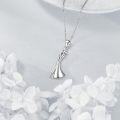 wholesale 925 Sterling Silver Mother Daughter Dancing Pendant Necklace s for Mom and Her Child-0-3