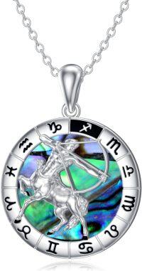 wholesale Sterling Silver Zodiac Constellation Pendant Necklace for Women-Sagittarius (11.22-12.21)-Sagittarius (11.22-12.21)