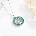wholesale 925 Sterling Silver Turquoise & Gold Sun Cactus Cowboy Western Necklace-0-3
