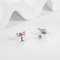 wholesale 925 Sterling Silver Cute Dog Earrings Wholesale Pair-0-2