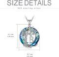 wholesale Sterling Silver Crystal Tree of Life Initial Necklace Mother s Day Gift - Rhodium Plated-0-29