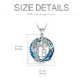 wholesale 925 Sterling Silver Blue Crystal Tree of Life Initial Necklace Family Letter Pendant Birthday Mother s Day Gifts for Her-0-29