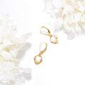 wholesale 14K Gold Tulip Flower Leverback Earrings for Women-0-5
