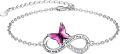 wholesale 925 Sterling Silver Butterfly Infinity Charm Bracelet - Best Friend Forever Gift for Her-0-0
