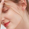 wholesale 925 Sterling Silver CZ Cubic Zirconia Birthstone Gemstone Allergy Proof Earrings for Women-0-4