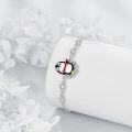 wholesale 925 Sterling Silver Penguin Charm Adjustable Bracelet for Women Girls - Cute-0-3