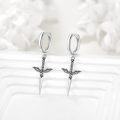 wholesale 925 Sterling Silver Winged Sword Drop Dangle Earrings Norse Viking s for Women Girls-0-2