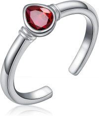 wholesale  Sterling Silver Hypoallergenic Adjustable Open Toe Ring for Women -Adjustable teardrop