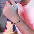 wholesale 925 Sterling Silver Matte Braided Mens Boys Bracelet 8 Long 6-4 mm Width-0-3