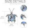 wholesale 925 Sterling Silver Abalone Shell Sea Turtle Tree of Life Compass Pendant Necklace for Women Mom Ocean Lover -0-4