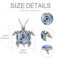 wholesale 925 Sterling Silver Abalone Shell Sea Turtle Tree of Life Compass Pendant Necklace for Women Mom Ocean Lover -0-4