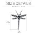 wholesale 925 Sterling Silver Dragonfly Urn Pendant Necklace Turquoise Stone Oxidized Memorial Jewelry-0-26