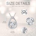 wholesale 925 Sterling Silver Teardrop Pendant With Zircon-0-3