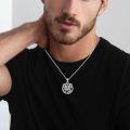 wholesale  Metal Pentagram Snake Pendant Necklaces for Men & Women Gothic s-0-5
