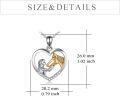 wholesale Sterling Silver Stone Horse Pendant Necklace for Women Horse Gift-0-9