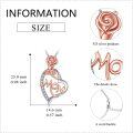 wholesale 925 Sterling Silver Mom Rose Flower Love Heart Infinity Pendant Necklace s for Women-0-3