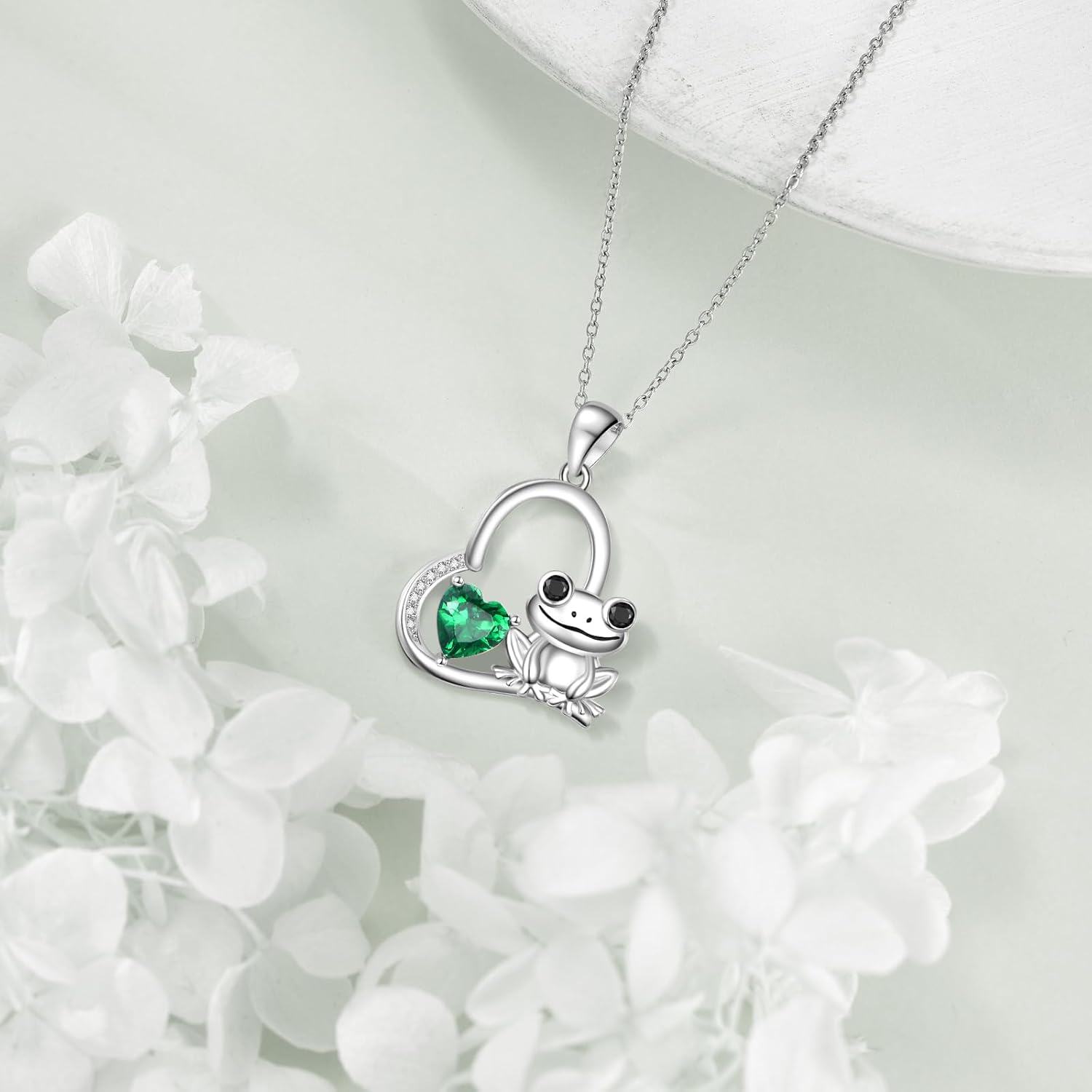 Sterling Silver Penguin Heart Necklace Sister Friendship Jewelry Gift for Women-0-3