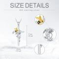 wholesale 925 Sterling Silver Platinum Plated Cross Pendant Necklace Heart Opal Lab Moissanite For Women-0-5