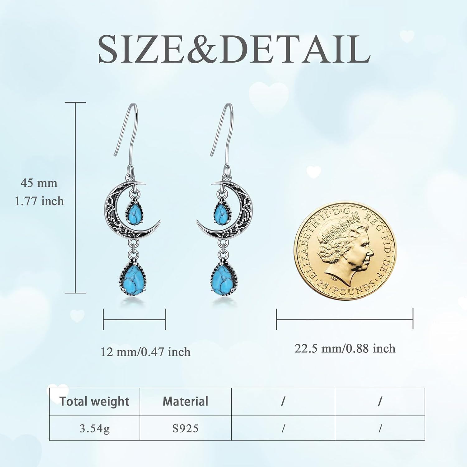 Wholesale Moon Earrings with Crystal Details