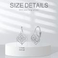 wholesale 925 Sterling Silver Celtic Knot Design Leverback Earrings for Women (Irish-Inspired)-0-3