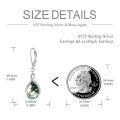 wholesale 925 Sterling Silver Opal Pear-Shaped Drop Earrings with Leverback Hooks for Women Gift Ideas-0-15