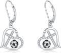 wholesale Sports Earrings For Women 925 Sterling Silver Cross Football/golf/soccer/volleyball/softball Earrings Sports Jewelry Birthday Christmas Gifts For Daughter -0-0