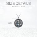 wholesale 925 Sterling Silver Leviathan Satan Cross Pendant Necklace for Men-0-3