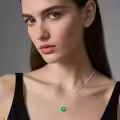 TOUPOP Sterling Silver Birthstone Infinity Heart Pendant Necklace-0-1