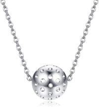wholesale 925 Sterling Silver Sports Ball Pendant Necklace - Perfect Gift for Volleyball Pickleball Tennis Softball Gymnastics & Cheerleading Lovers-Pickleball