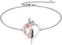 wholesale TOUPOP Nightmare Bracelet Sterling Silver Jack And Sally Bracelet Skull Jewelry -undefined