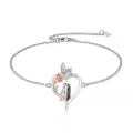 TOUPOP Sterling Silver Skull Jewelry Jack And Sally Nightmare Bracelet-0-0