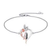 TOUPOP Sterling Silver Skull Jewelry Jack And Sally Nightmare Bracelet-undefined