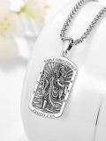 wholesale 925 Sterling Silver Saint Christopher Medal Pendant Necklaces for Men & Women - Religious Protection  Ideas-0-1