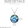 wholesale 925 Sterling Silver Metal Dolphin Pendant Necklace - Valentines Gift for Her Him-0-3