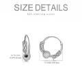 TOUPOP Sterling Silver Crystal Earrings Leverback Dangle Gift For Women-0-3