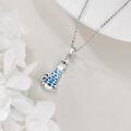 wholesale 925 Sterling Silver Lighthouse Pendant With Blue Inlay-0-3
