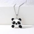 wholesale 925 Sterling Silver Cute Elephant Locket Pendant Necklace-0-2
