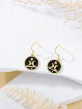 wholesale 925 Sterling Silver Moon & Star Drop Earrings Gothic  for Her-0-3