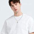 wholesale 925 Sterling Silver Jesus Holding Child Shield Pendant Two Tone Gold Beaded Necklace-0-4