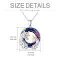 TOUPOP Sterling Silver Crystal Unicorn Pendant Necklace-0-3